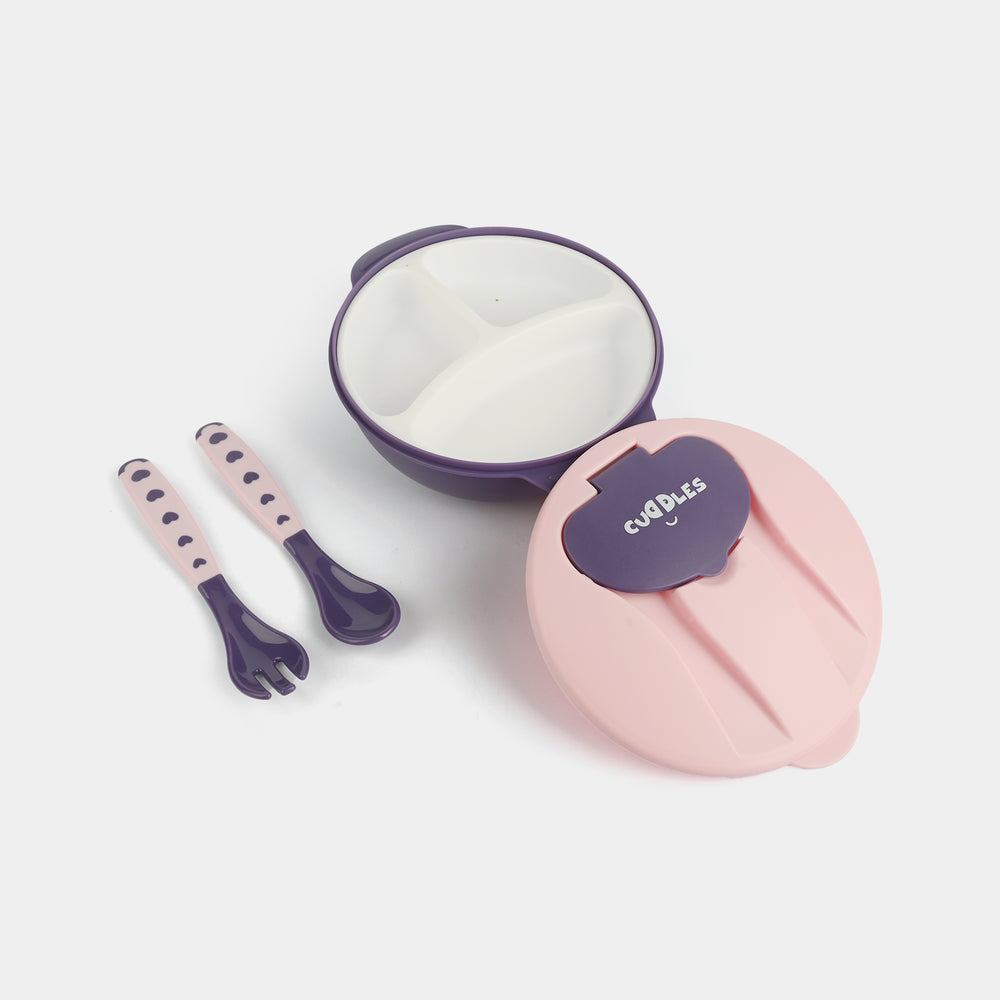 Multi-Divider Bowl & Cutlery Set