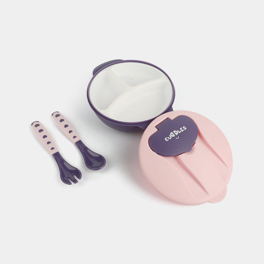 Multi-Divider Bowl & Cutlery Set