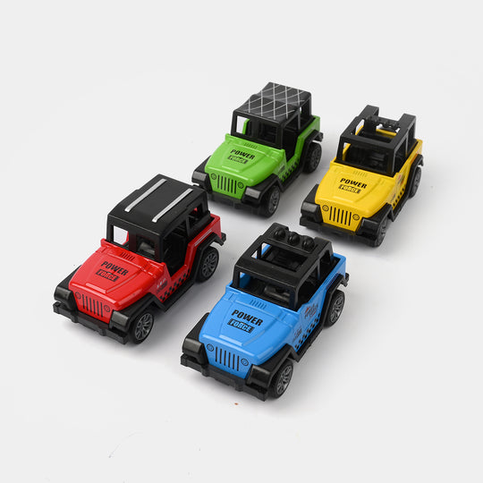 Die-Cast Pull Back Car 4Pcs Set