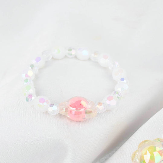 GIRLS CHARM BEADED NECKLACE & BRACELET