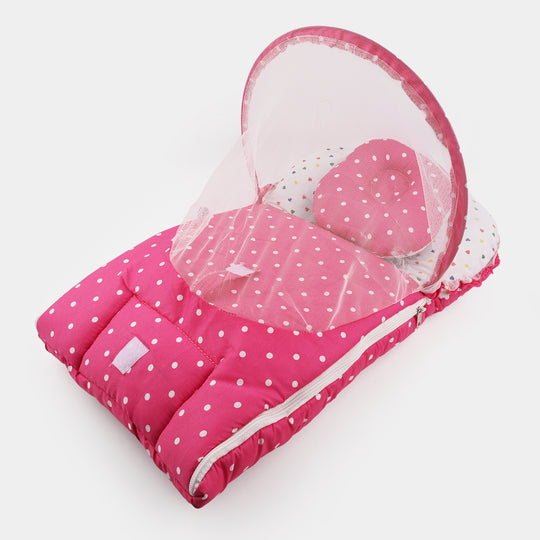 BABY BED WITH MOSQUITO PROTECTION NET | 2 IN 1