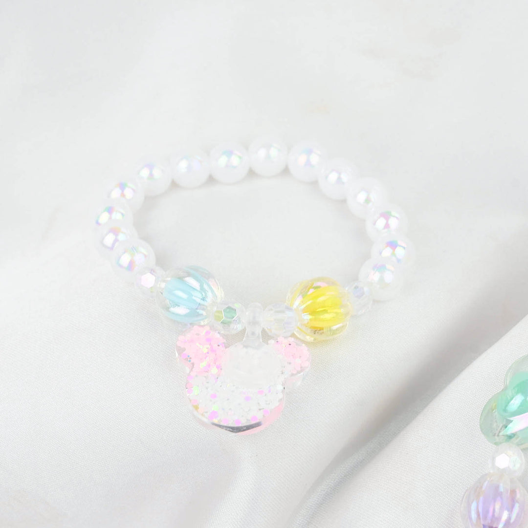 GIRLS CHARM BEADED NECKLACE & BRACELET