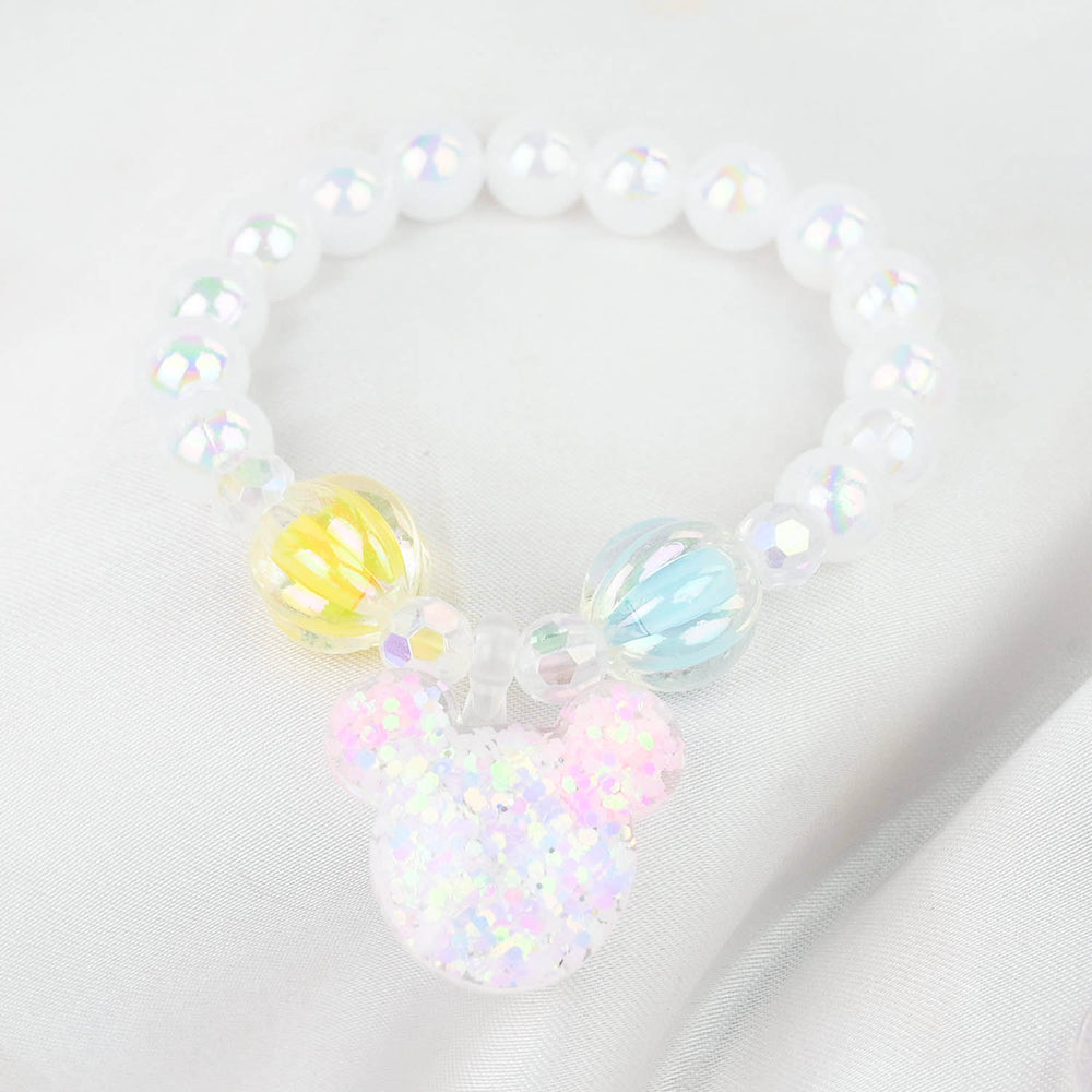 GIRLS CHARM BEADED NECKLACE & BRACELET