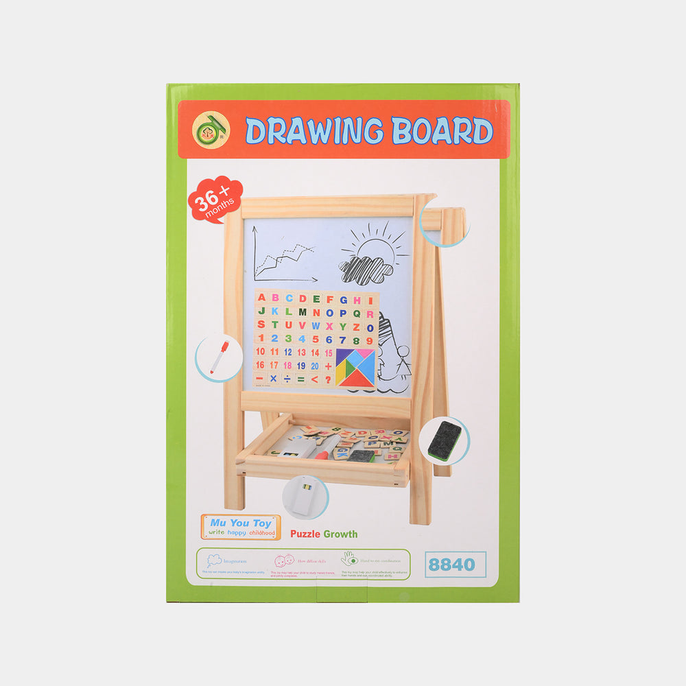 Double-Sided Educational Wooden Kids