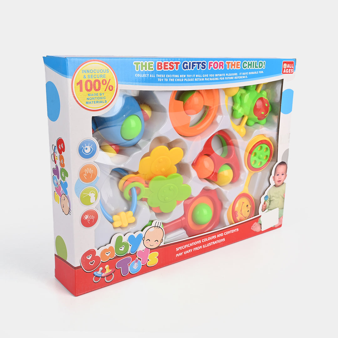 Infant Rattle and Teether Toy Set