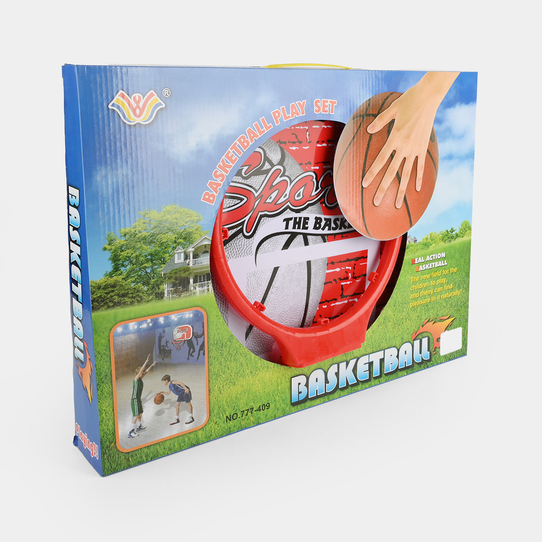 Real Action Hanging Basketball Hoop Play Set