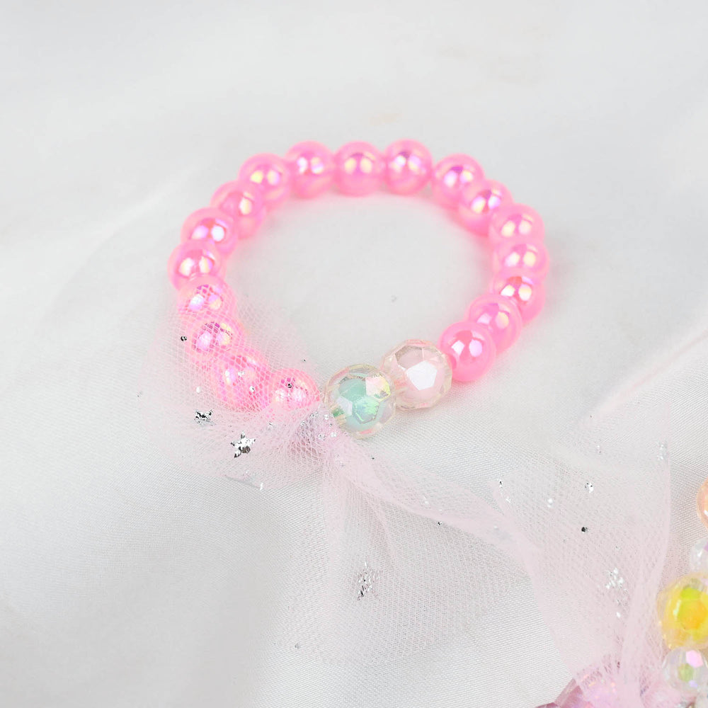 GIRLS CHARM BEADED NECKLACE & BRACELET