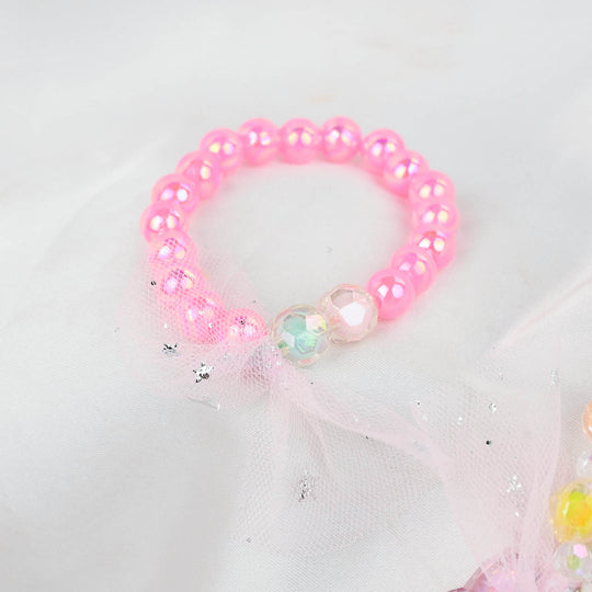 GIRLS CHARM BEADED NECKLACE & BRACELET