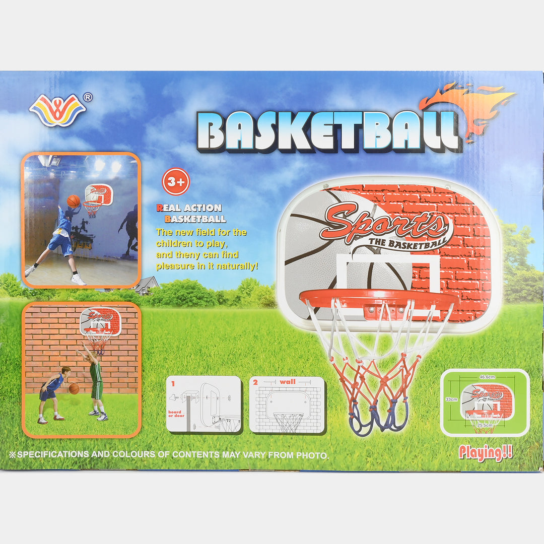 Real Action Hanging Basketball Hoop Play Set