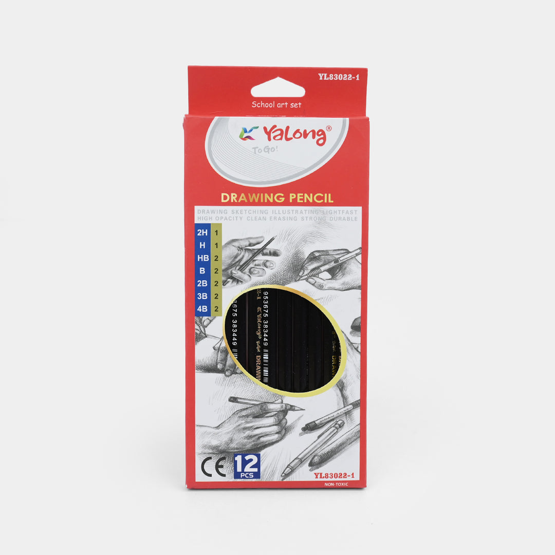 12-Piece Drawing Pencil Set