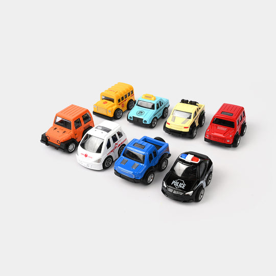 Mini Alloy Pullback 8Pcs Set for Kids