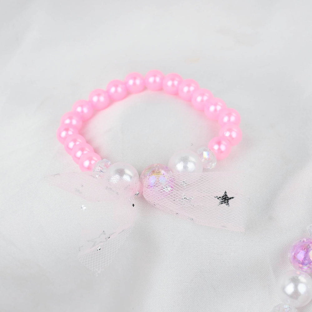 GIRLS CHARM BEADED NECKLACE & BRACELET