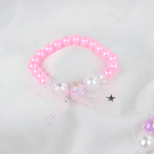 GIRLS CHARM BEADED NECKLACE & BRACELET