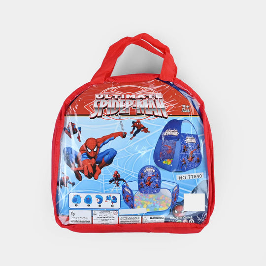 Superhero Play Tent With Tunnel & Ball Pit