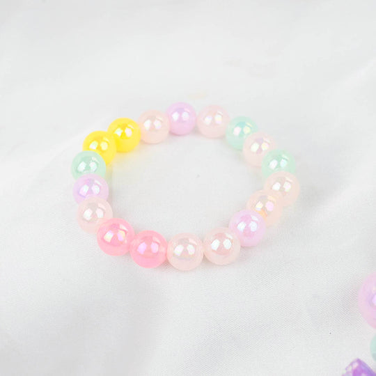 GIRLS CHARM BEADED NECKLACE & BRACELET