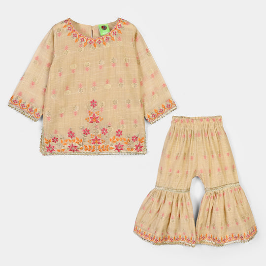 Infant Girls Polyester 2Pcs Jashn