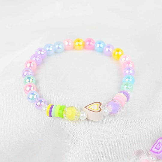GIRLS CHARM BEADED NECKLACE & BRACELET