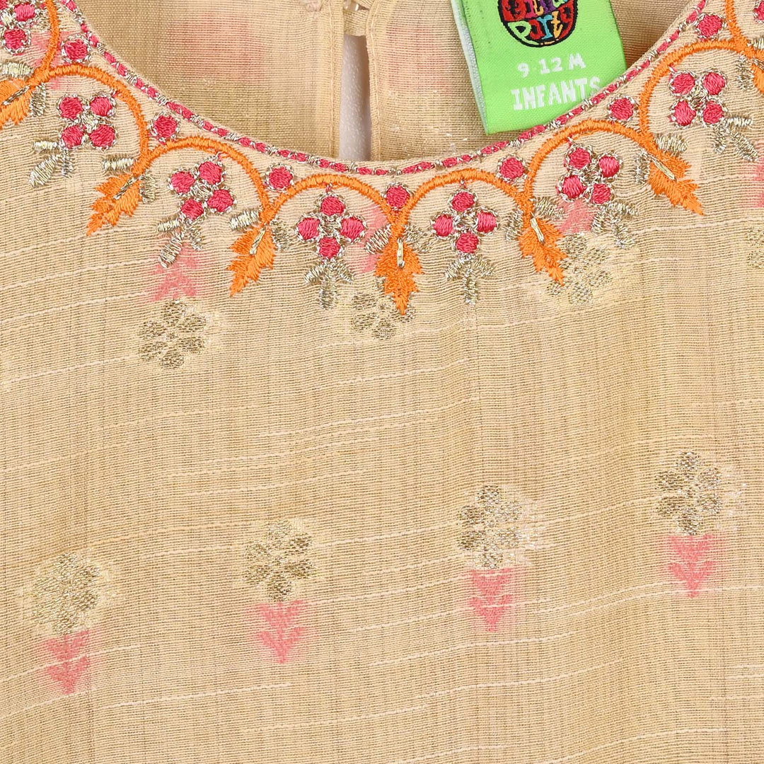 Infant Girls Polyester 2Pcs Jashn