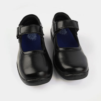 Girls School Shoes TS-11A-BLACK