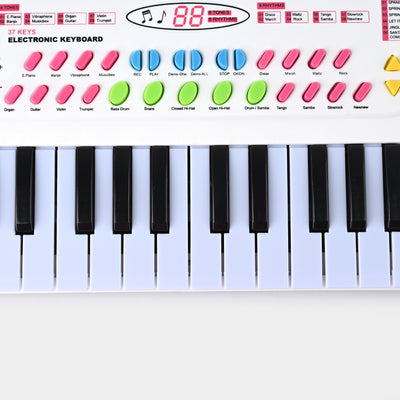 37 Key Piano With Microphone For Kids