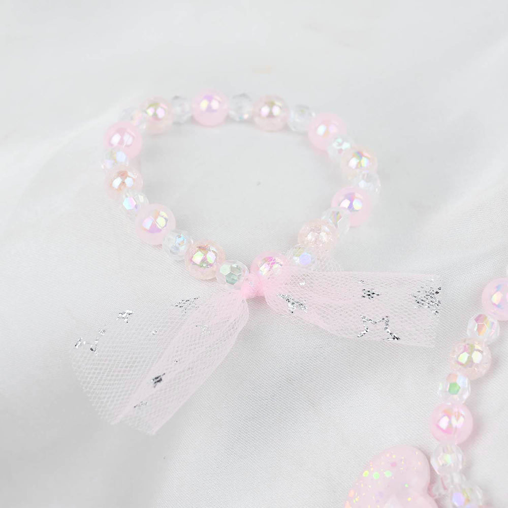 GIRLS CHARM BEADED NECKLACE & BRACELET