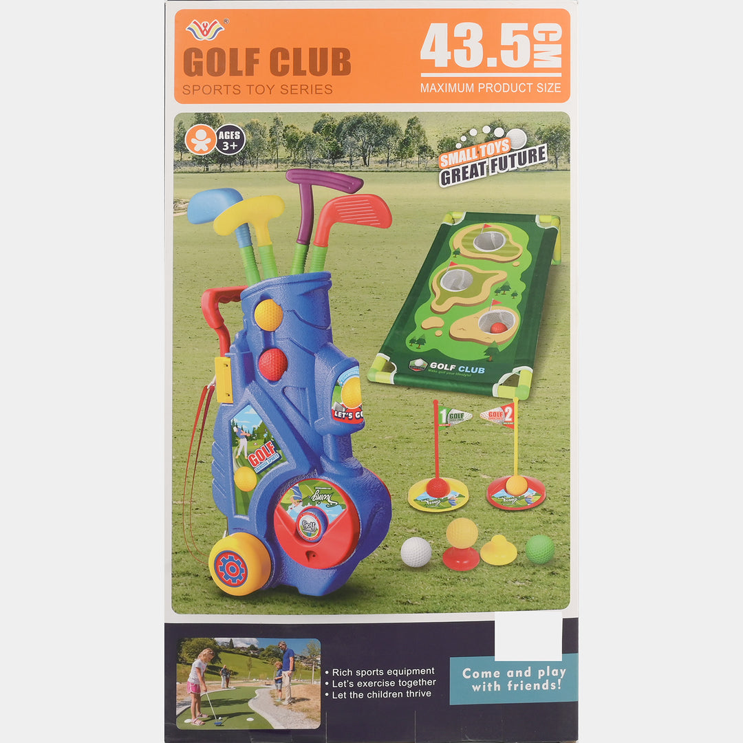 Kids Golf Club Set with Wheeled Caddy