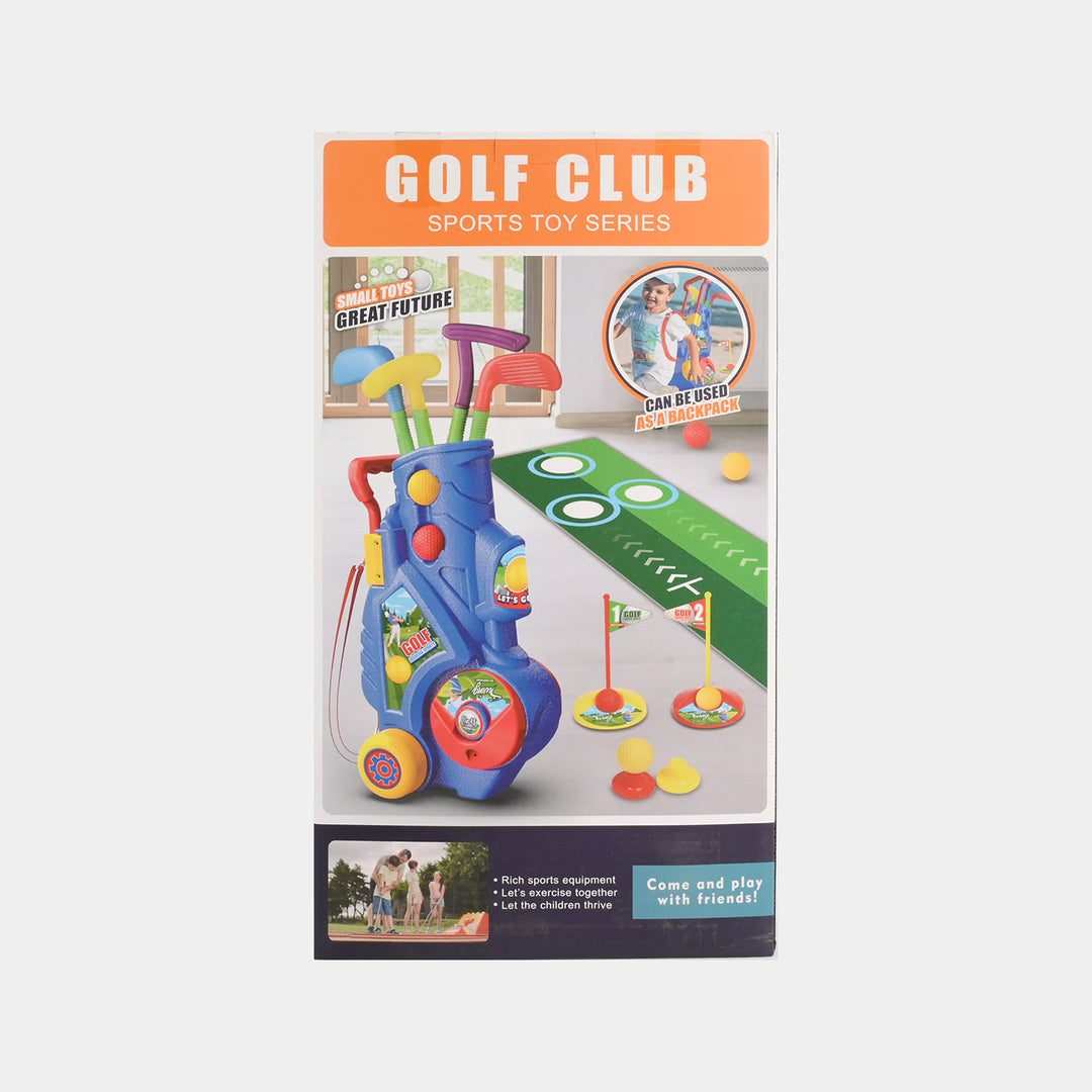 Kids Golf Club Set with Wheeled Caddy