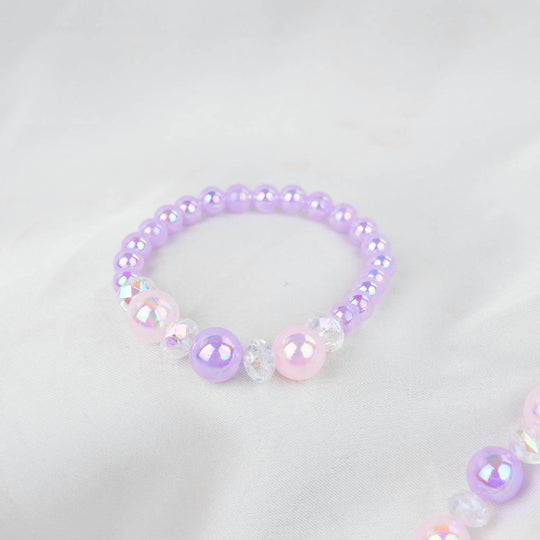 GIRLS CHARM BEADED NECKLACE & BRACELET