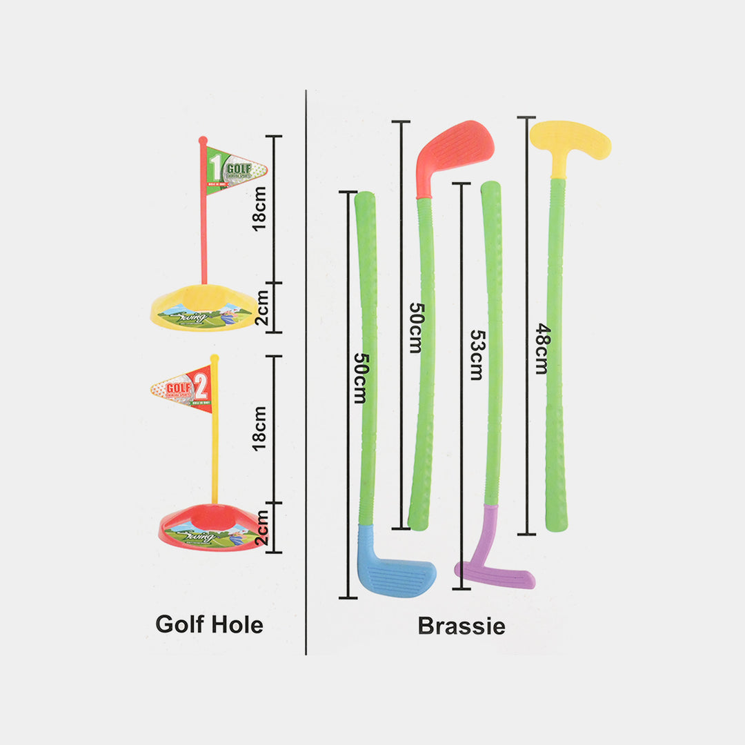 Kids Golf Club Set with Wheeled Caddy
