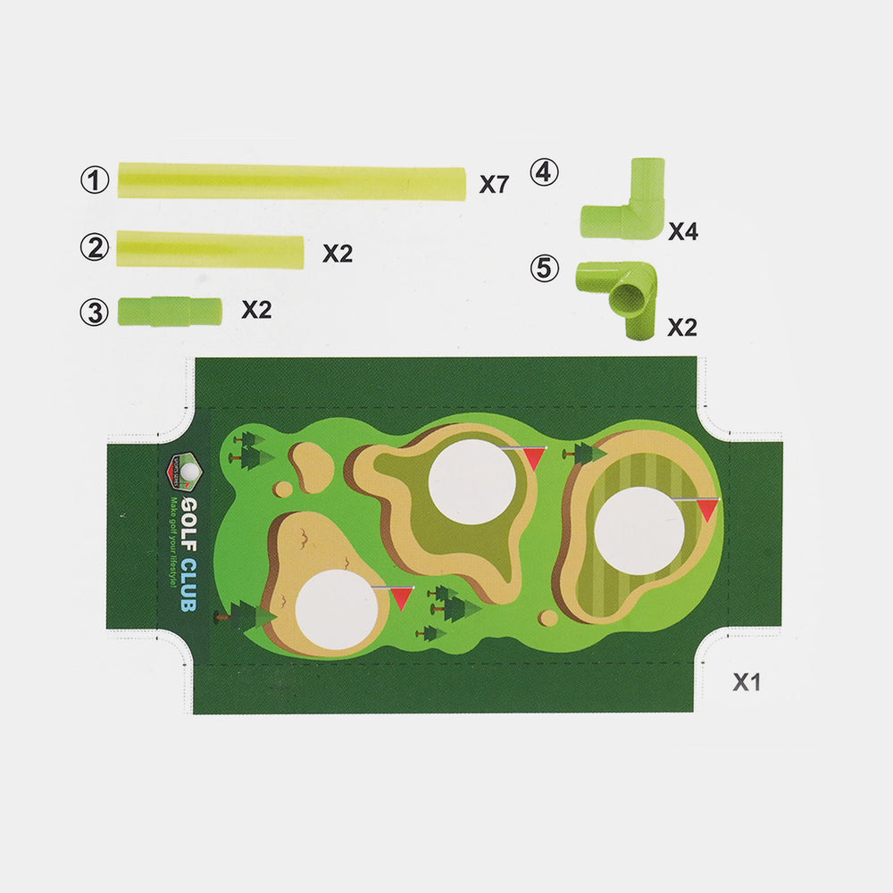 Kids Golf Club Set with Wheeled Caddy