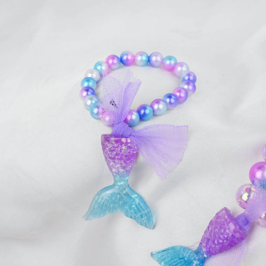 GIRLS CHARM BEADED NECKLACE & BRACELET