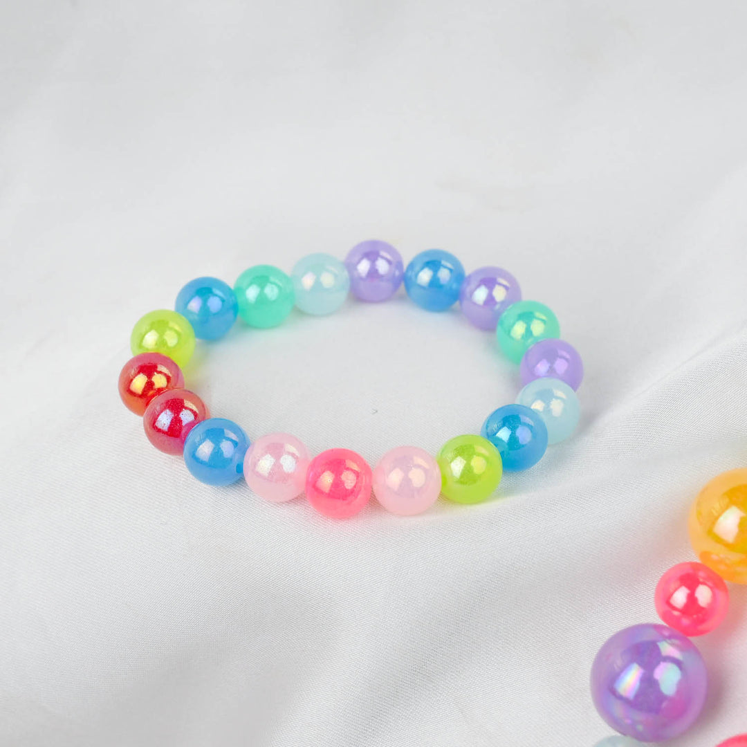 GIRLS CHARM BEADED NECKLACE & BRACELET