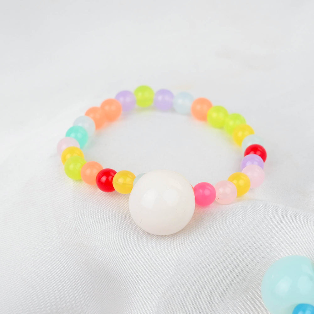 GIRLS CHARM BEADED NECKLACE & BRACELET