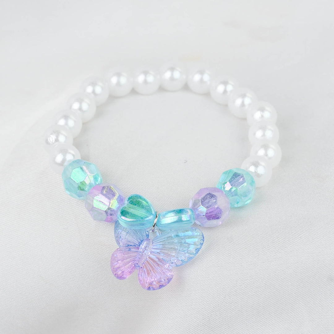GIRLS CHARM BEADED NECKLACE & BRACELET
