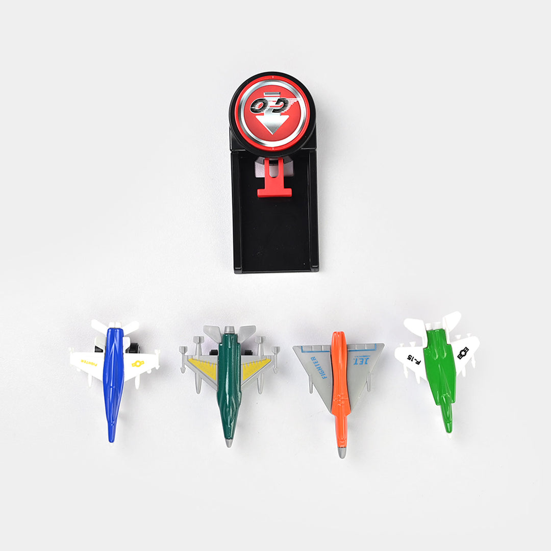 Fighters Launcher Die-Cast Metal Toy Plane Set