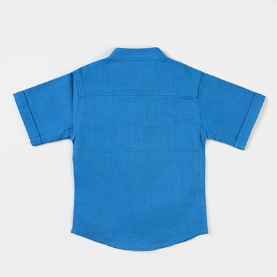 Infant Boys Cotton Slub Basic Casual Shirt (Sun Shine)-Turkish