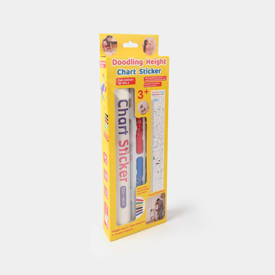 DIY Doodling Height Chart Sticker For Kids