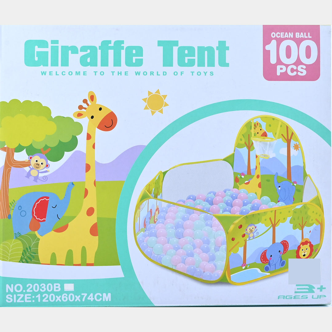 Giraffe Tent with 100 Play Balls