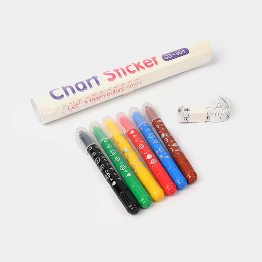 DIY Doodling Height Chart Sticker For Kids