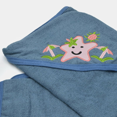 Baby Hooded Bath Towel + 4PCS Face Towel Set | 5Pcs