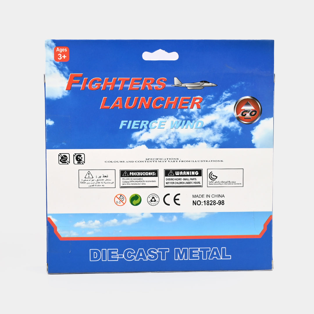 Fighters Launcher Die-Cast Metal Toy Plane Set