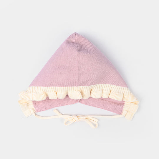 Infant Girls Acrylic Romper-Textured Triangle