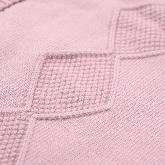 Infant Girls Acrylic Romper-Textured Triangle