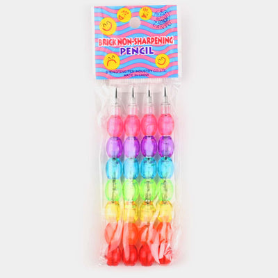 Rainbow Color Non-Sharpening Pencil | 04PCs