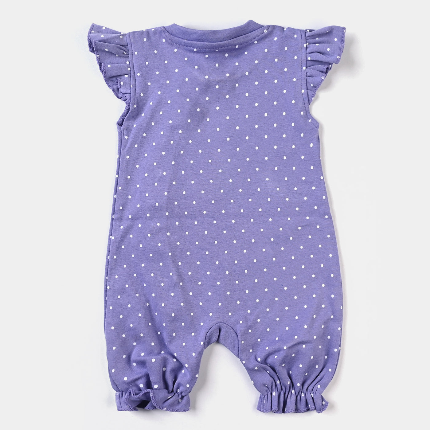 Infant Girls Cotton Interlock Knitted Romper Mummy & me-Purple