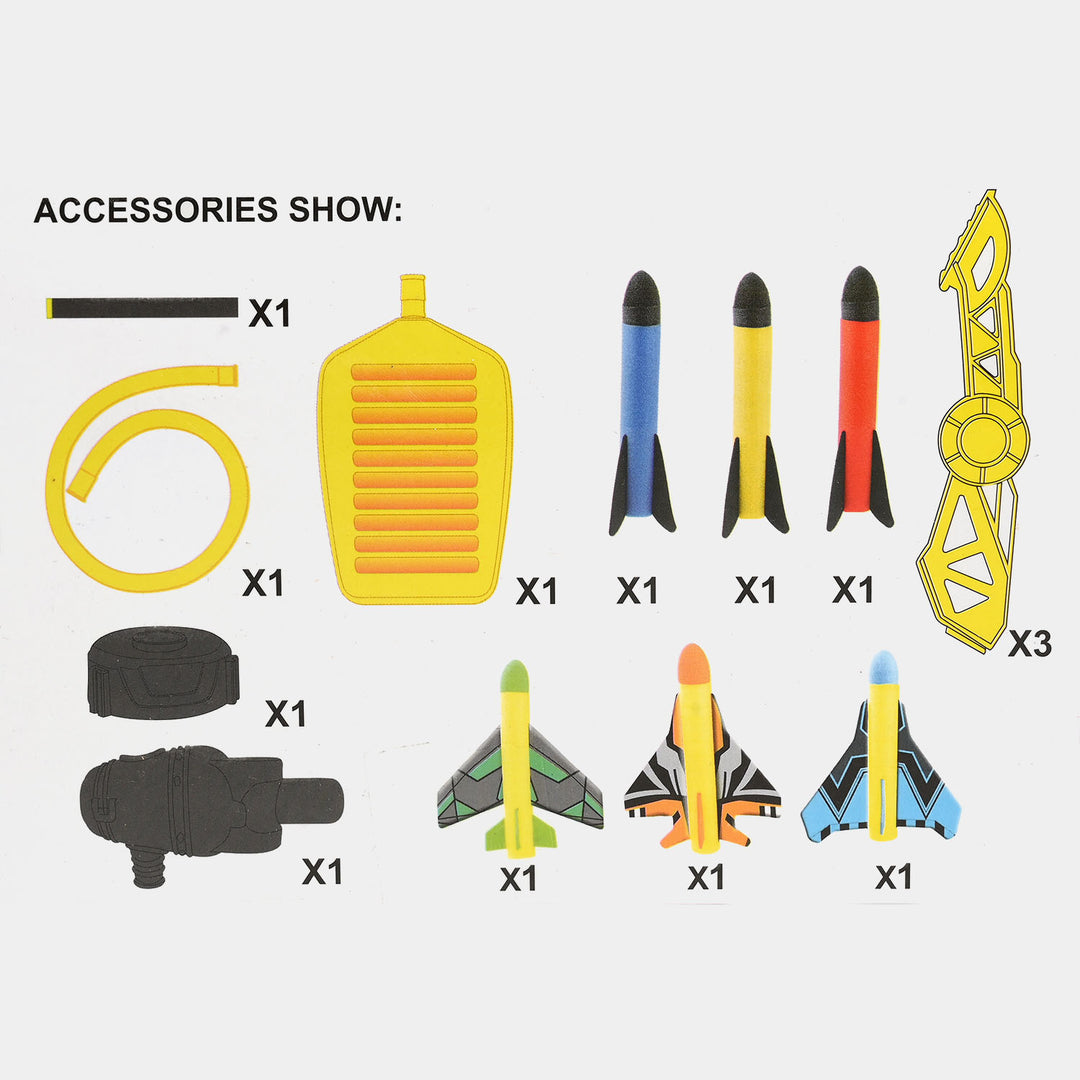 Super Rocket Air-Powered Launcher Set