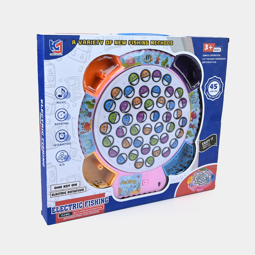Electric Fishing Game – 45 Fish Interactive Rotating Playset