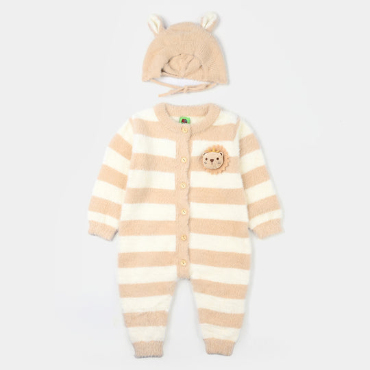Infant Boys Acrylic Romper-Feather Lion