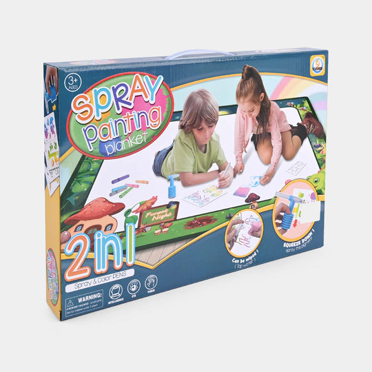 Spray Painting Play Mat For Kids