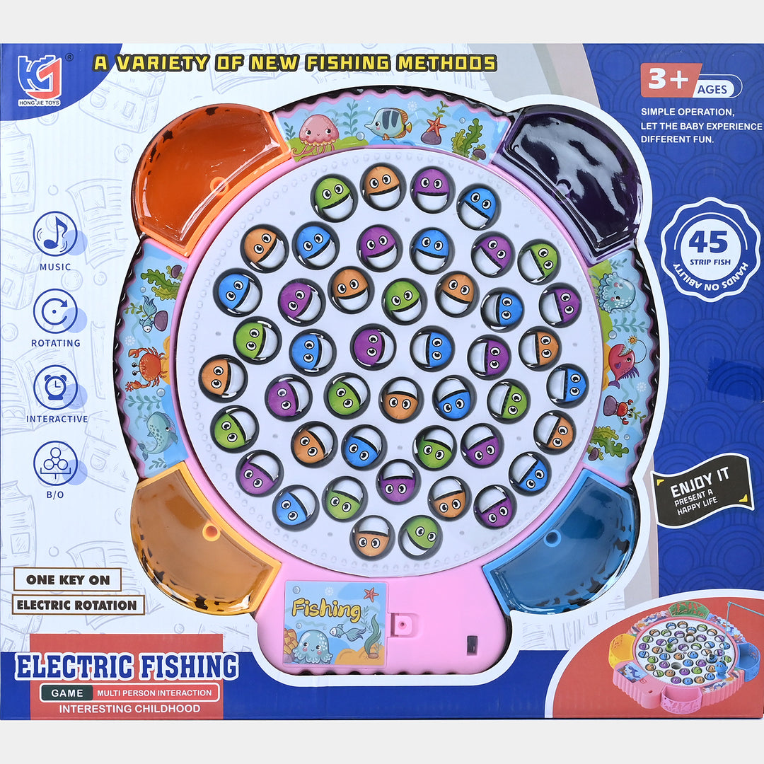 Electric Fishing Game – 45 Fish Interactive Rotating Playset